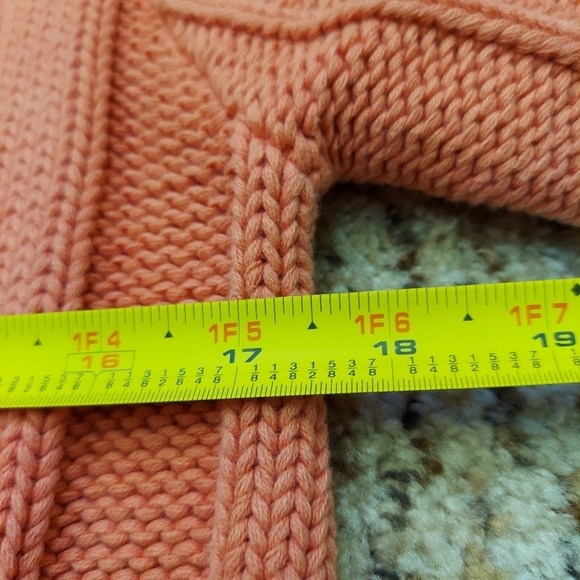 Old Navy Maternity Womens Coral Cardigan Sweater Size M Short Sleeve Button Up - Picture 5 of 9